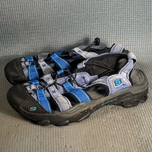 Skechers Women’s Blue/Black Closed Toe Sandals Size 9